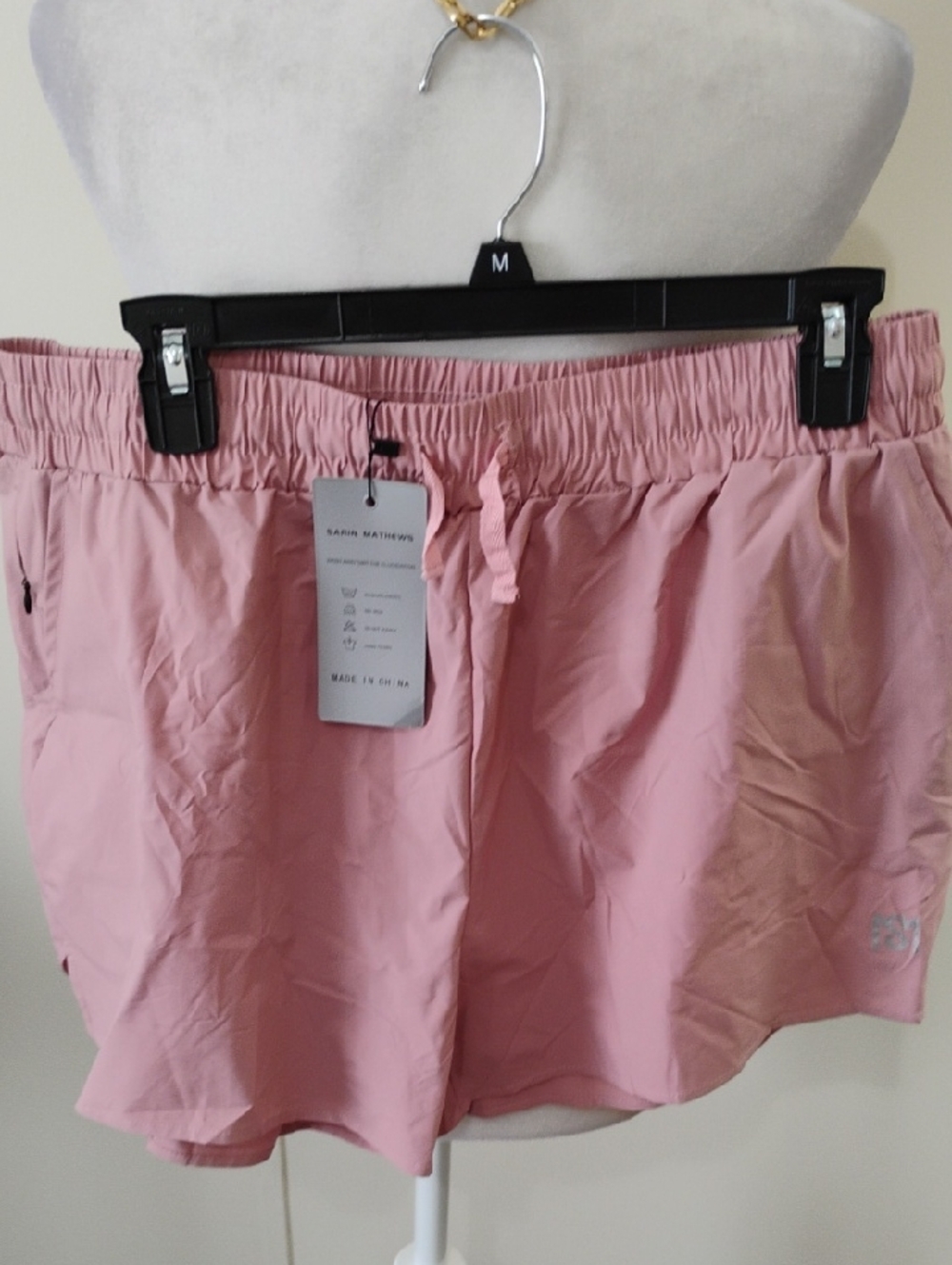 Sarin Mathews Pink Drawstring Shorts